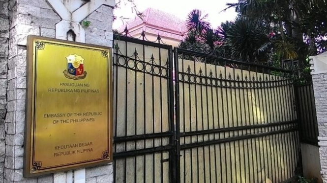 Kedubes Filipina di Menteng, Jakarta.
