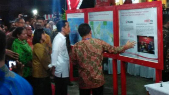 Jokowi di Manokwari, Papua Barat.
