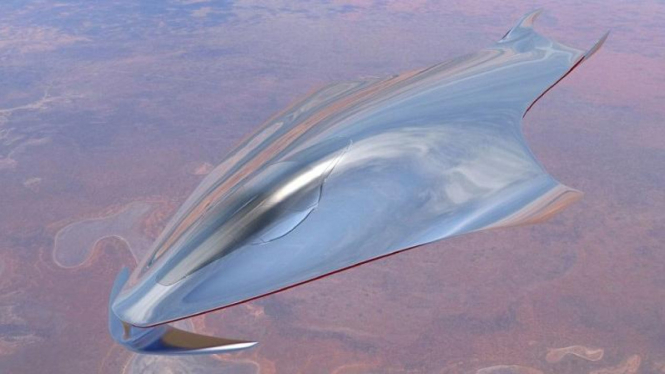 Desain pesawat luar angkasa karya Ferrari.