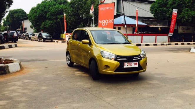 Suzuki Celerio di Pulogadung, Jakarta.