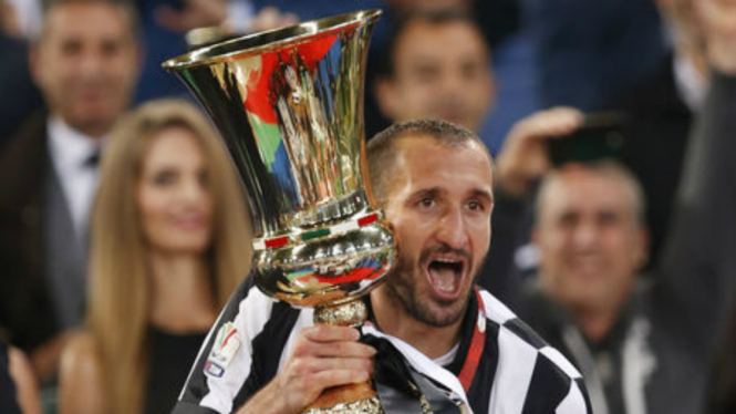 Pemain Juventus Giorgio Chiellini