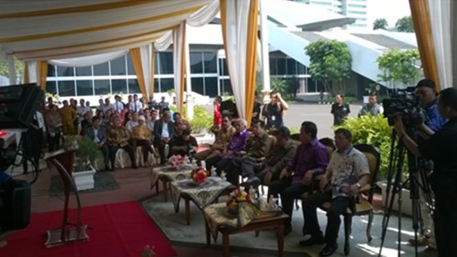 Sejumlah Pimpinan DPR RI hadir dalam peresmian Alun-alun Demokrasi
