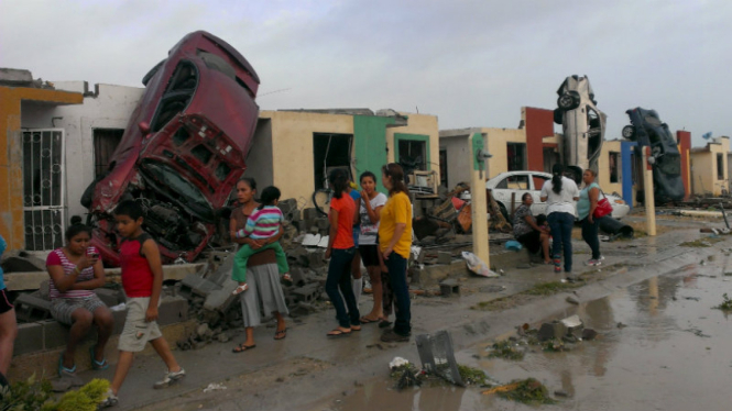 Tornado hantam Meksiko, 13 orang tewas, Selasa (26/05/2015)