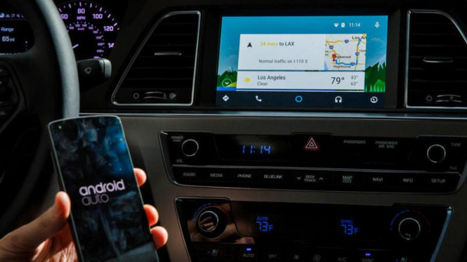 Android Auto pada mobil Hyundai