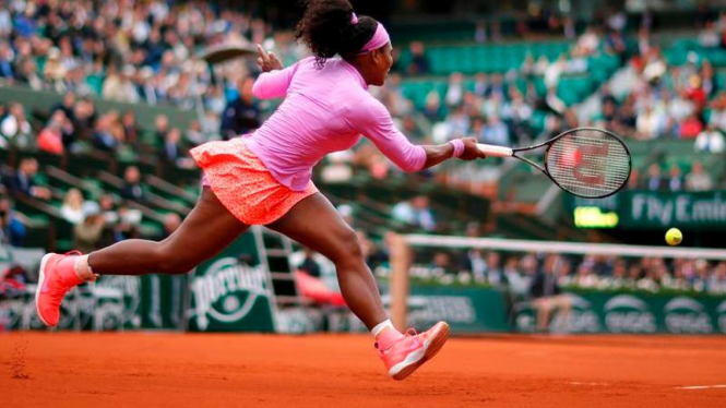 Petenis Amerika Serikat, Serena Williams, di Prancis Terbuka