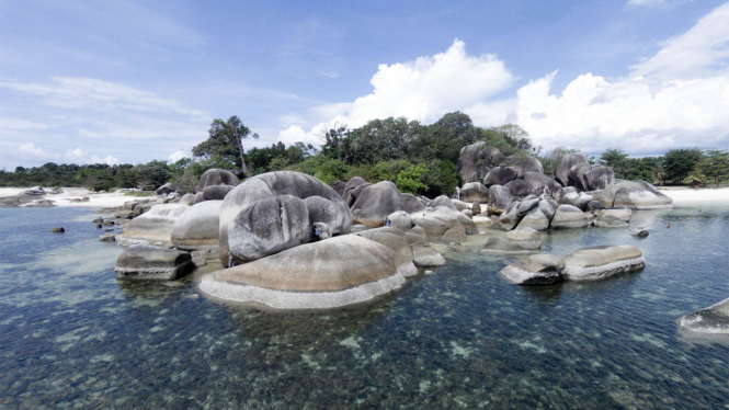 Ilustrasi kawasan pariwisata Belitung