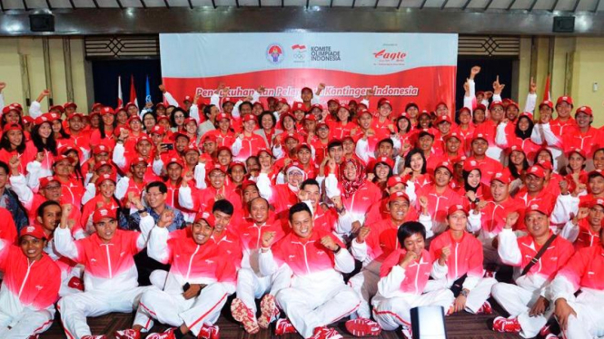 Acara pelepasan kontingen Indonesia untuk SEA Games 2015