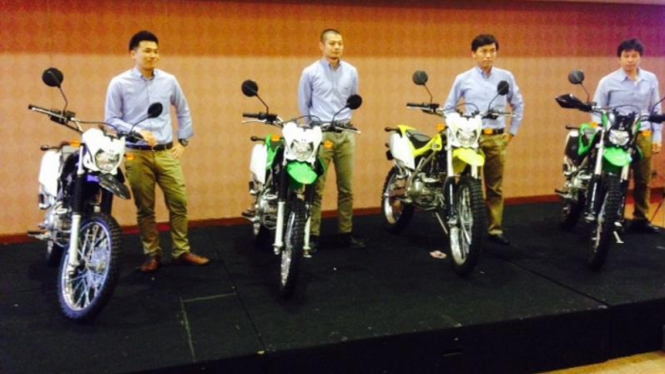 Peluncuran Kawasaki KLX baru di PRJ 2015.