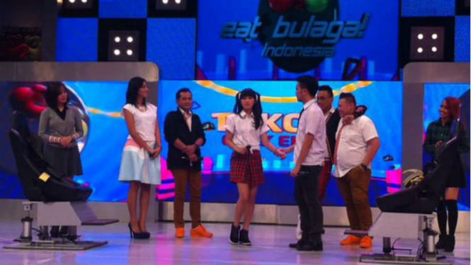 Reza mengutarakan cinta pada Riana di The New Eat Bulaga Indonesia