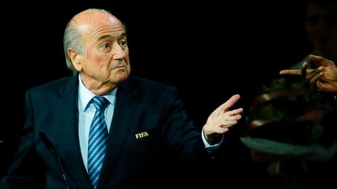 Sepp Blatter di Kongres ke-46 FIFA