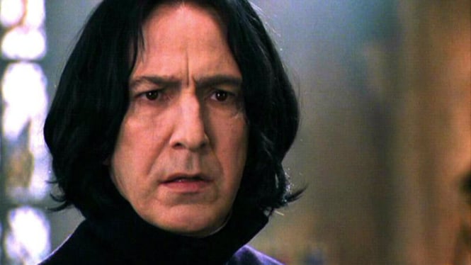 Alan Rickman sebagai Profesor Severus Snape di film Harry Potter