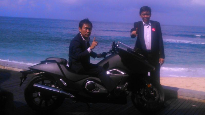 Peluncuran moge anyar Honda di Bali.