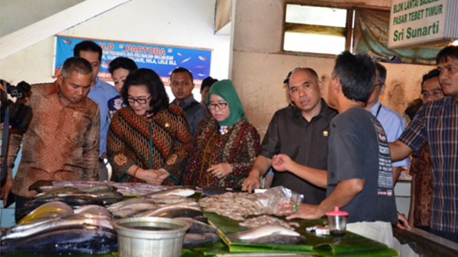Kunjungan Kerja Komisi VI DPR ke Pasar Tebet