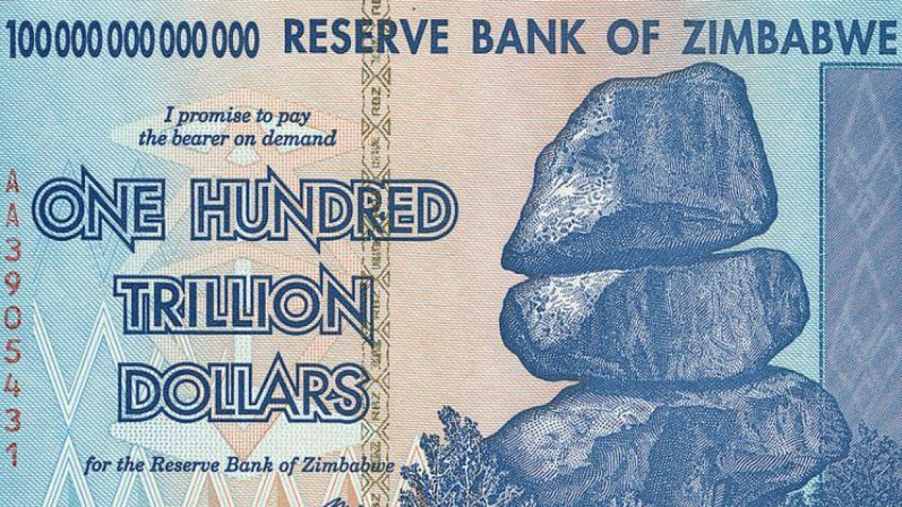 Foto cuma di zimbabwe 100 triliun dolar hanya dihargai rp5 000
