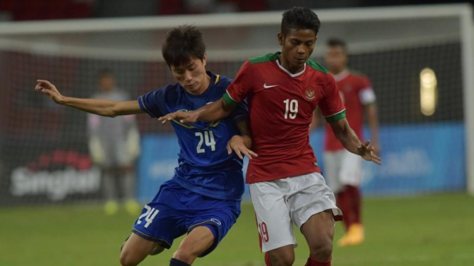 Pemain Timnas Indonesia U-23, Zulfiandi, di SEA Games 2015