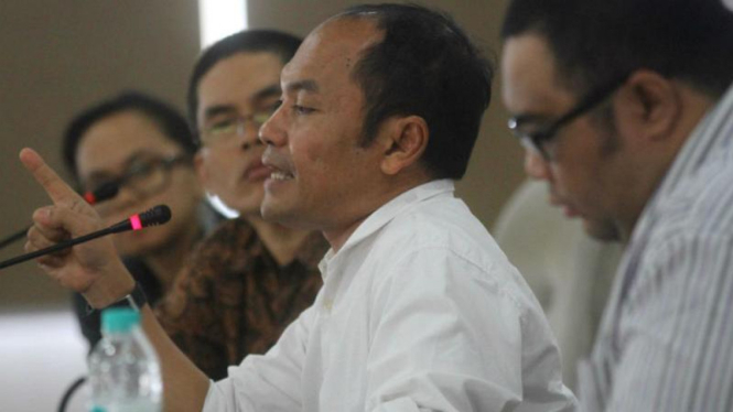 Ketua Komisi Pengaduan Dewan Pers di Malang, Minggu 14 Juni 2015.
