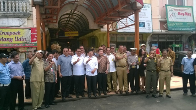 Ketua DPR RI Setya Novanto sidak ke Pasar Kramat Jati, Jakarta