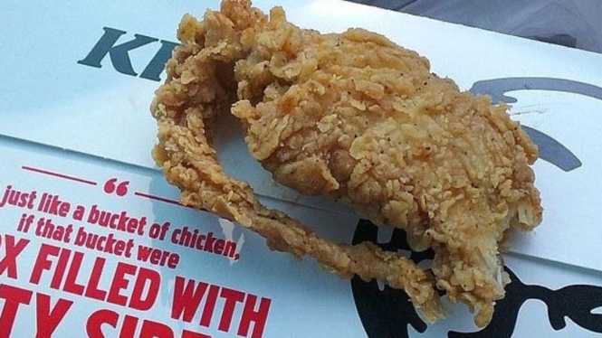 Ayam goreng KFC yang menyerupai tikus