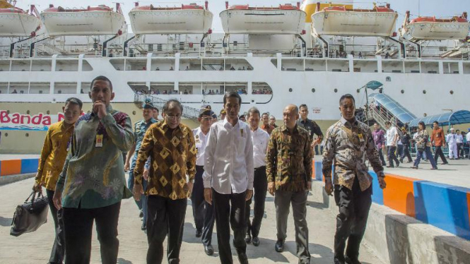 Presiden Jokowi kunjungi Pelabuhan Tanjung Priok