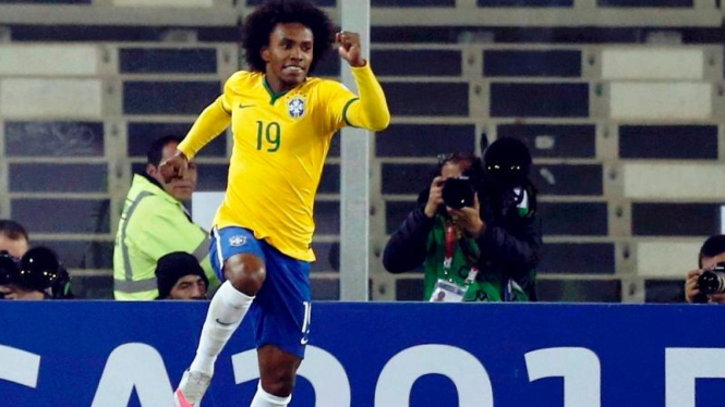 Winger Brasil, Willian di pertandingan Copa America 2015