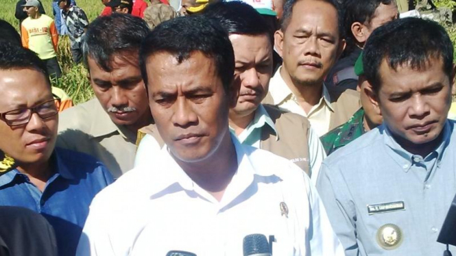 Menteri Pertanian  Amran Sulaiman di Jawa Timur.