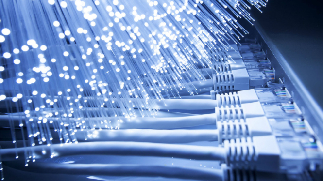 Ilustrasi kabel atau jaringan internet