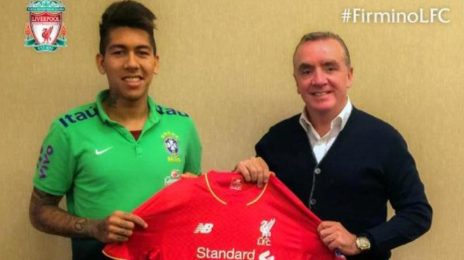 Roberto Firmino (kiri) dan Ian Ayre (kanan)