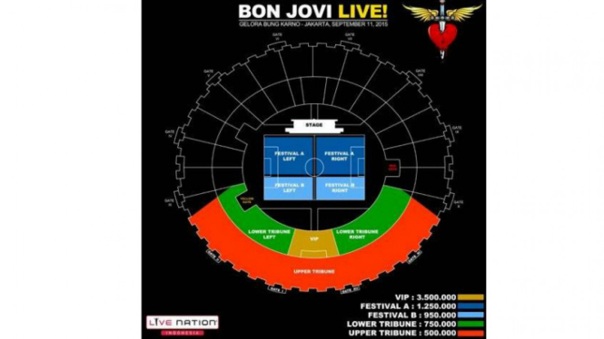 View konser Bon Jovi.