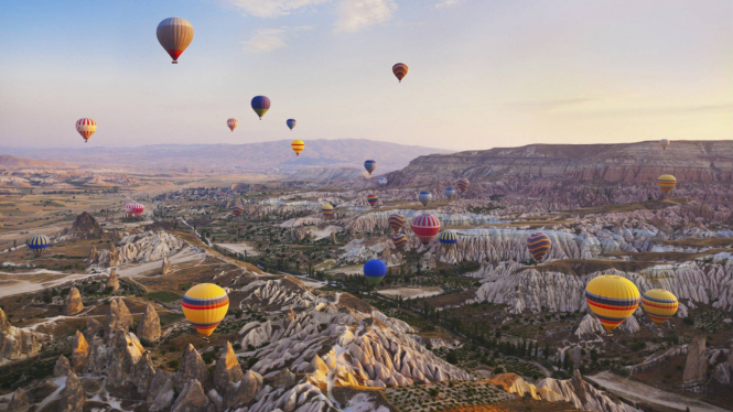 Balon udara di Cappadocia Turki
