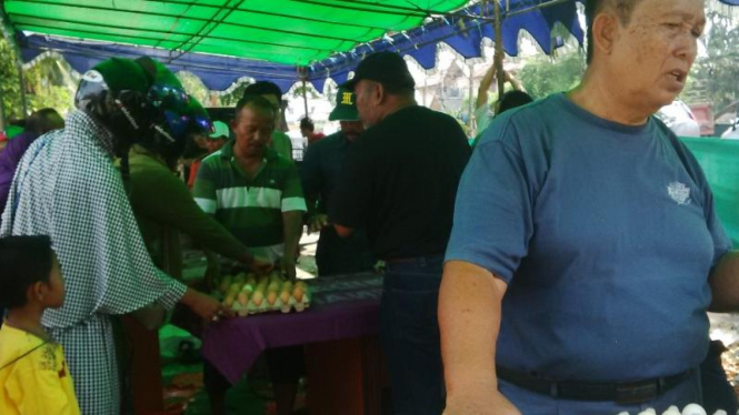 Bazar telur murah di Pontianak, Kalimantan Barat