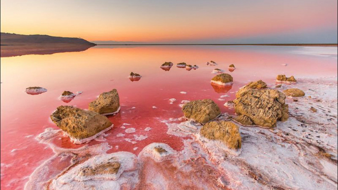 Danau Koyashskoye di Krimea