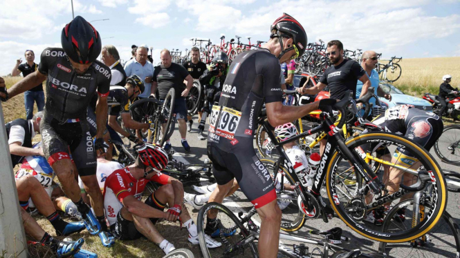 Ilustrasi balap sepeda Tour de France