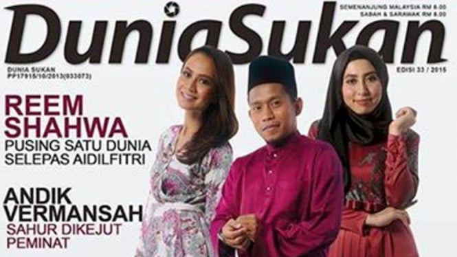 Andik Vermansyah di sampul depan majalah Dunia Sukan