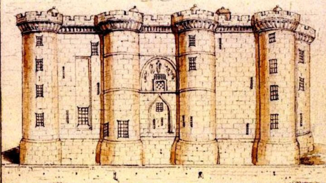 Ilustrasi penjara Bastille