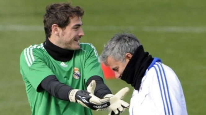 Iker Casillas dan Jose Mourinho