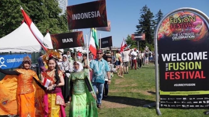 Delegasi Indonesia pada Surrey Fusion Festival di Kanada