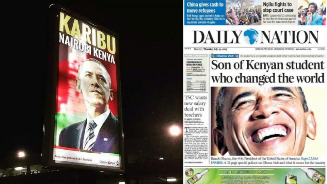 Kegairan di Kenya menyambut rencana kedatangan Barack Obama.