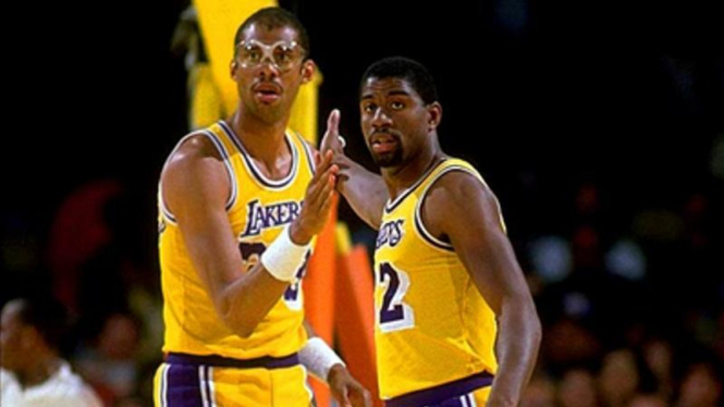 Pemain LA Lakers, Kareem-Abdul Jabbar dan Magic Johnson
