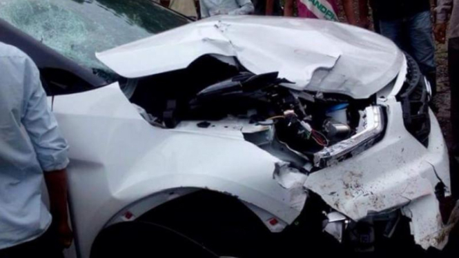 Hyundai Creta mengalami kecelakaan