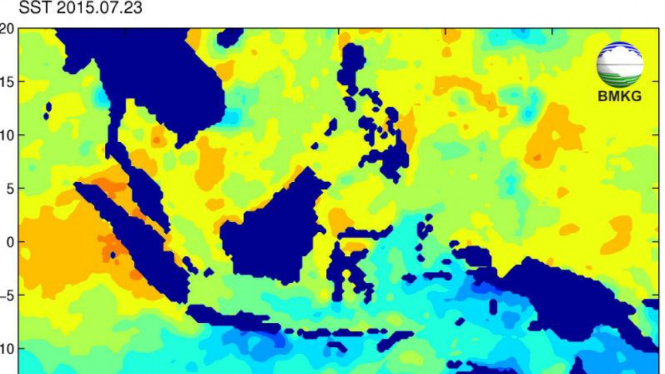 Informasi suhu laut di Indonesia. Foto ilustrasi.