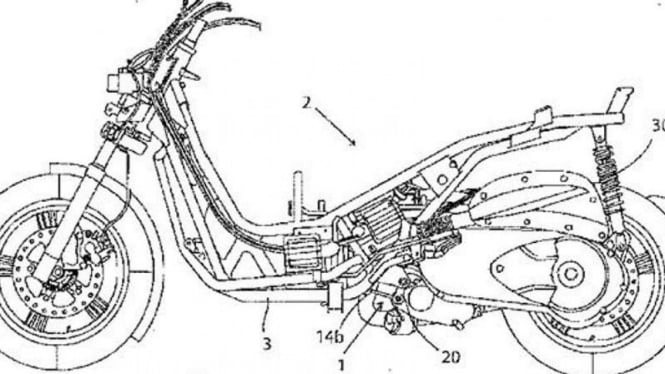 Desain paten skuter BMW terbaru.