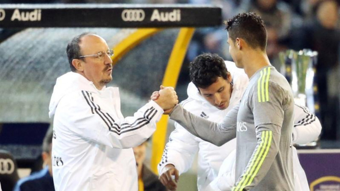 Rafael Benitez dan Cristiano Ronaldo