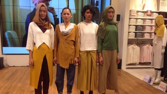 Koleksi hijab minimalis Hana Tajima