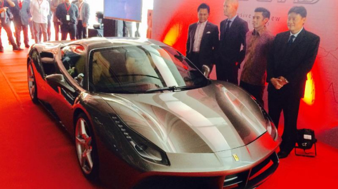 Launching Ferrari 488 GTB di Jakarta.