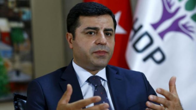 Pemimpin oposisi Kurdi Selahattin Demirtas.