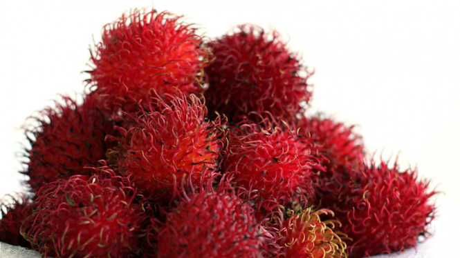 Ilustrasi buah rambutan.