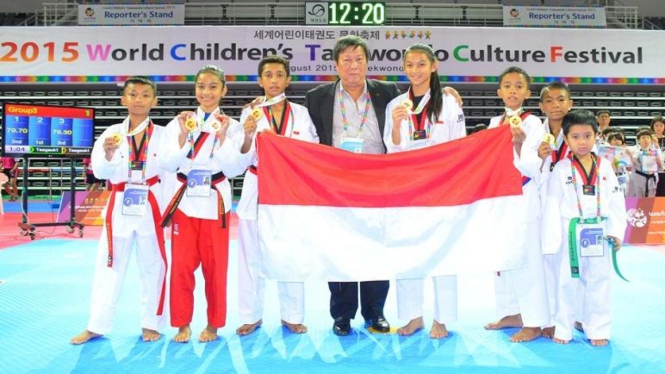 Taekwondoin cilik Indonesia di World-CTU