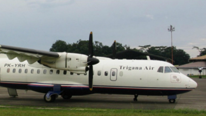 Ilustrasi pesawat Trigana Air