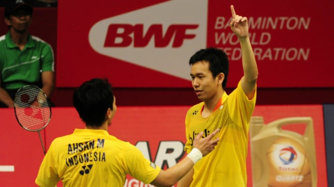 Pasangan ganda putra Indonesia, Mohammad Ahsan/Hendra Setiawan