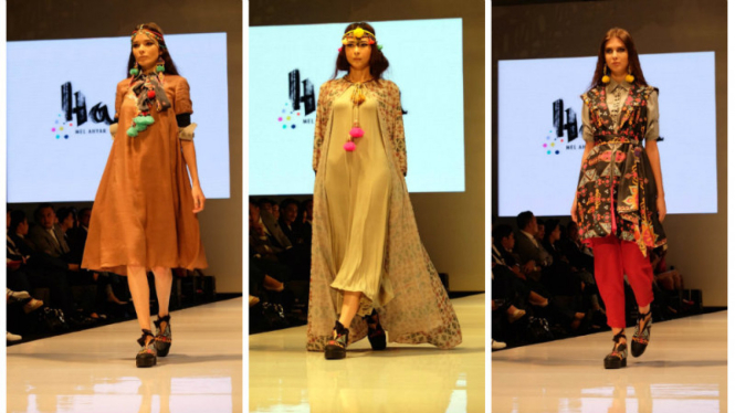 Koleksi busana Mel Ahyar di KL Fashion Week
